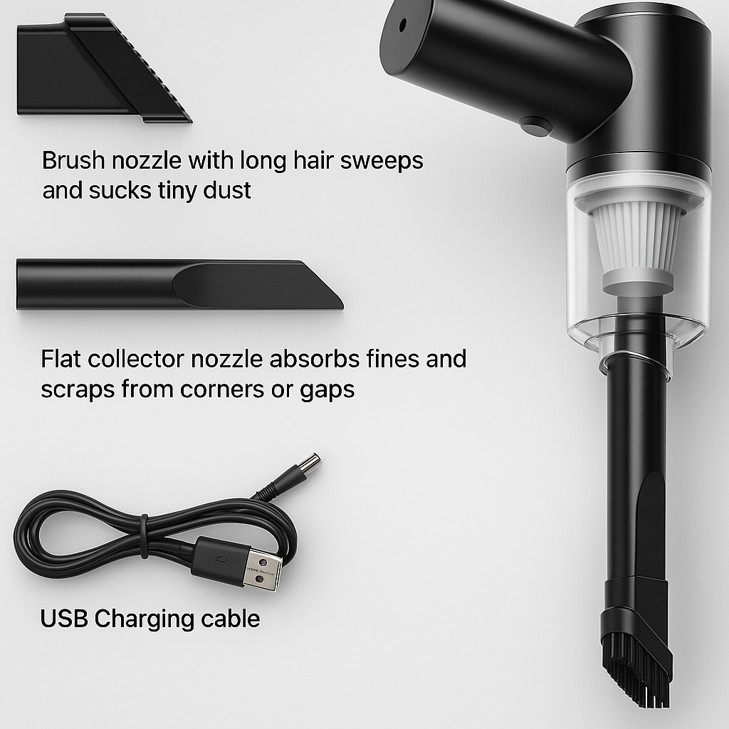 Portable Mini Elite Vacuum Cleaner for Home and Car